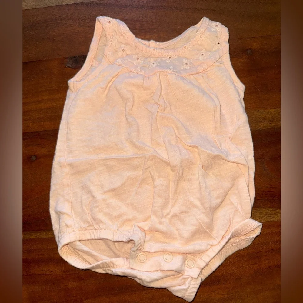 Carter's Light Peach Baby Romper‎